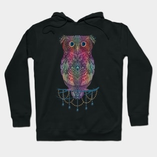 Best T-shirt is great for owl fans, Black Mandala Owl art Hoodie